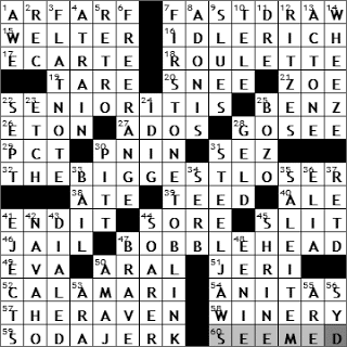 1127-10: New York Times Crossword Answers 27 Nov 10, Saturday