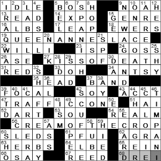 1129-10: New York Times Crossword Answers 29 Nov 10, Monday