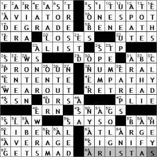 1202-10: New York Times Crossword Answers 2 Dec 10, Thursday