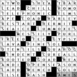 1203-10: New York Times Crossword Answers 3 Dec 10, Friday