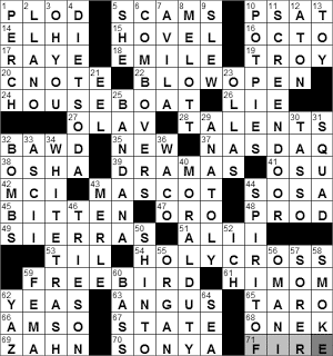 1209-10: New York Times Crossword Answers 9 Dec 10, Thursday