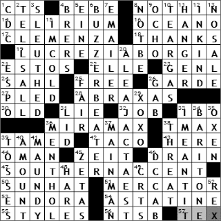 1211-10: New York Times Crossword Answers 11 Dec 10, Saturday