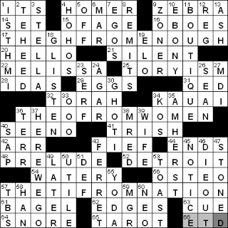1223-10: New York Times Crossword Answers 23 Dec 10, Thursday