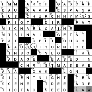 1224-10: New York Times Crossword Answers 24 Dec 10, Friday