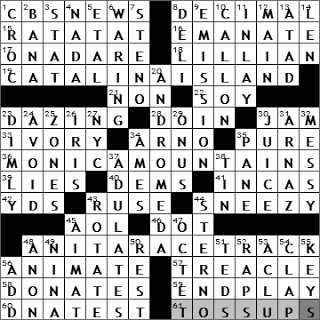 1225-10: New York Times Crossword Answers 25 Dec 10, Saturday