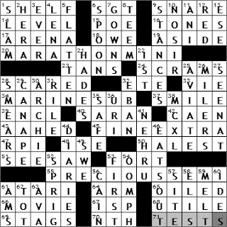 1228-10: New York Times Crossword Answers 28 Dec 10, Tuesday