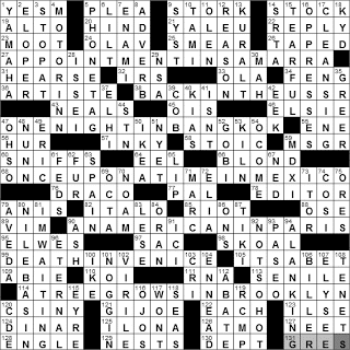 0102-11: New York Times Crossword Answers 2 Jan 11, Sunday