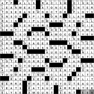 0206-11: New York Times Crossword Answers 6 Feb 11, Sunday