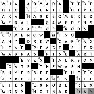 0217-11: New York Times Crossword Answers 17 Feb 11, Thursday