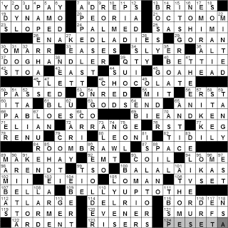 0220-11: New York Times Crossword Answers 20 Feb 11, Sunday