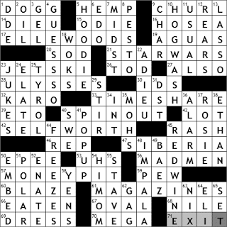 0222-11: New York Times Crossword Answers 22 Feb 11, Tuesday