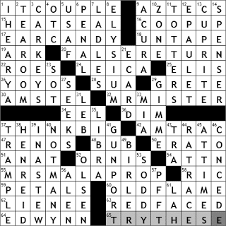 0226-11: New York Times Crossword Answers 26 Feb 11, Saturday