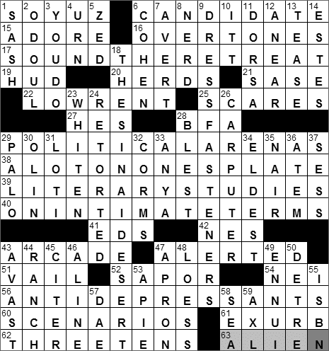 0311-11: New York Times Crossword Answers 11 Mar 11, Friday
