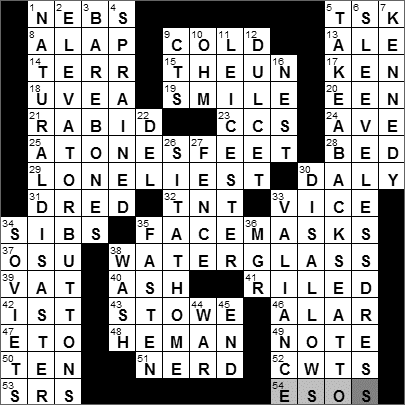 0408-11: New York Times Crossword Answers 8 Apr 11, Friday