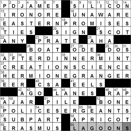 0415-11: New York Times Crossword Answers 15 Apr 11, Friday