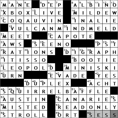 0521-11: New York Times Crossword Answers 21 May 11, Saturday