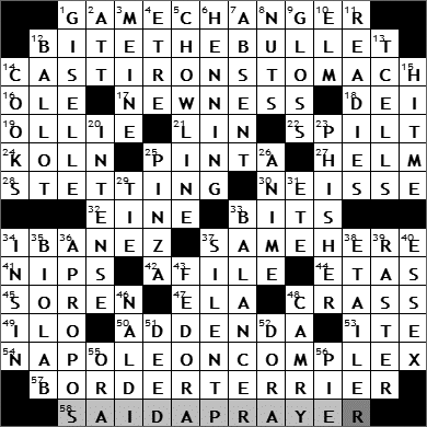 0617-11: New York Times Crossword Answers 17 Jun 11, Friday