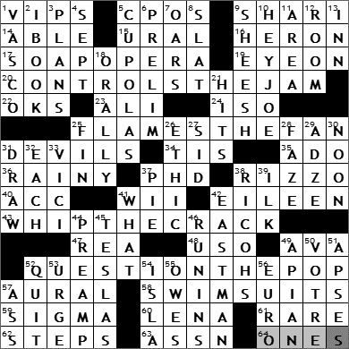 0621-11: New York Times Crossword Answers 21 Jun 11, Tuesday