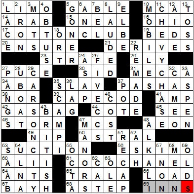 0718-11: New York Times Crossword Answers 18 Jul 11, Monday