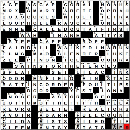 0724-11: New York Times Crossword Answers 24 Jul 11, Sunday