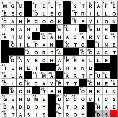 0802-11: New York Times Crossword Answers 2 Aug 11, Tuesday