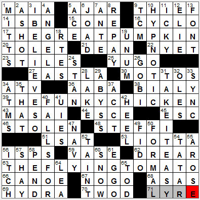 0809-11: New York Times Crossword Answers 9 Aug 11, Tuesday