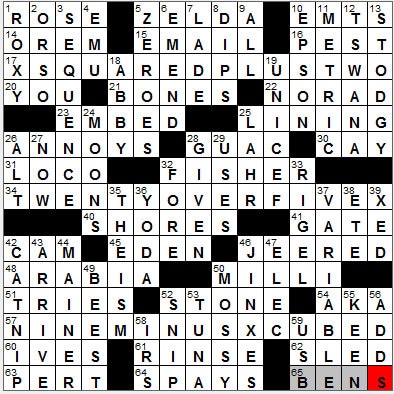 0811-11: New York Times Crossword Answers 11 Aug 11, Thursday