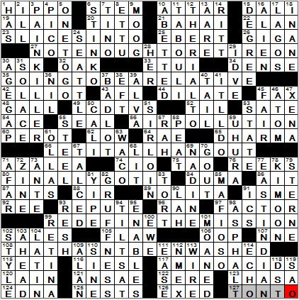 0814-11: New York Times Crossword Answers 14 Aug 11, Sunday