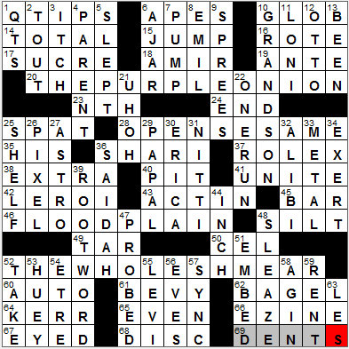 0829-11: New York Times Crossword Answers 29 Aug 11, Monday