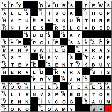 0914-11: New York Times Crossword Answers 14 Sep 11, Wednesday