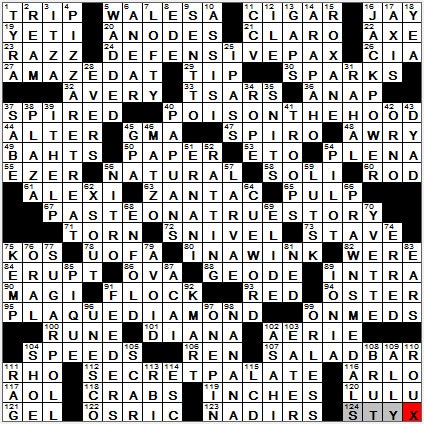 1009-11: New York Times Crossword Answers 9 Oct 11, Sunday