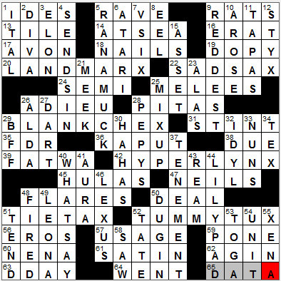 1017-11: New York Times Crossword Answers 17 Oct 11, Monday