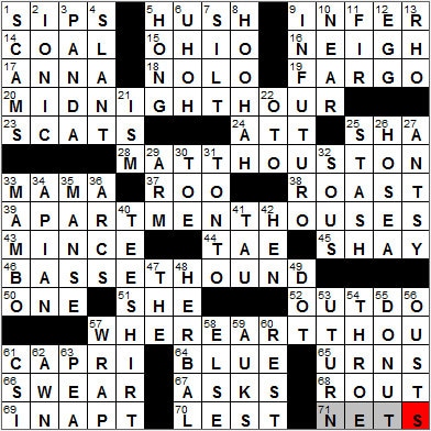 1025-11: New York Times Crossword Answers 25 Oct 11, Tuesday