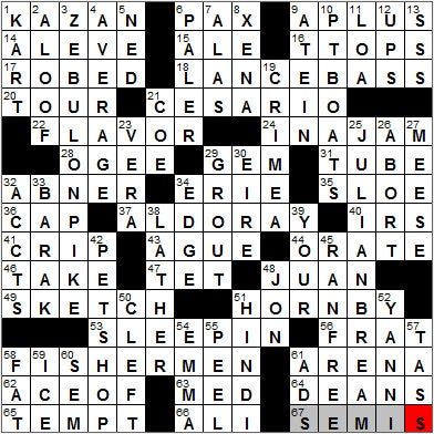 1115-11: New York Times Crossword Answers 15 Nov 11, Tuesday