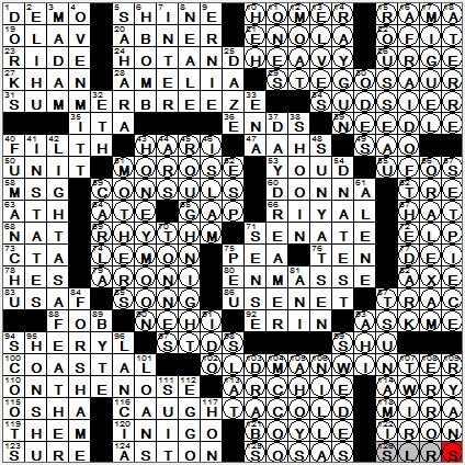 1127-11: New York Times Crossword Answers 27 Nov 11, Sunday
