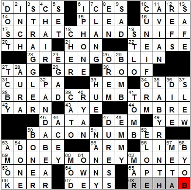 1129-11: New York Times Crossword Answers 29 Nov 11, Tuesday