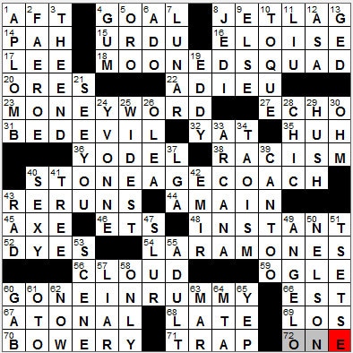 1130-11: New York Times Crossword Answers 30 Nov 11, Wednesday