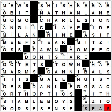 1202-11: New York Times Crossword Answers 2 Dec 11, Friday