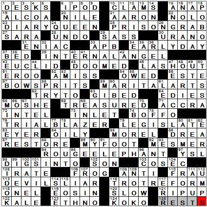 1204-11: New York Times Crossword Answers 4 Dec 11, Sunday