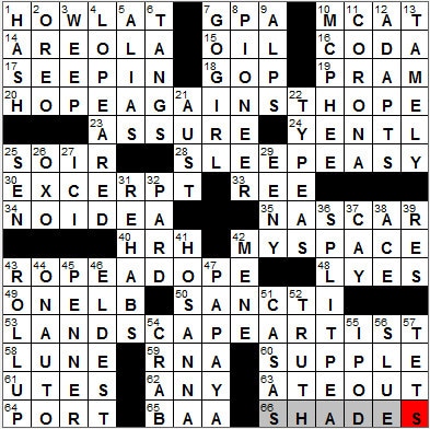 1220-11: New York Times Crossword Answers 20 Dec 11, Tuesday