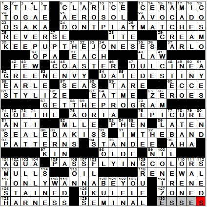 0108-12: New York Times Crossword Answers 8 Jan 12, Sunday