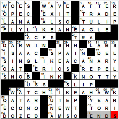 0109-12: New York Times Crossword Answers 9 Jan 12, Monday