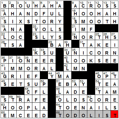 0119-12: New York Times Crossword Answers 19 Jan 12, Thursday