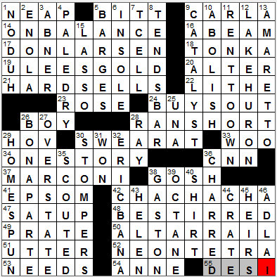 0120-12: New York Times Crossword Answers 20 Jan 12, Friday
