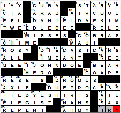 0124-12: New York Times Crossword Answers 24 Jan 12, Tuesday