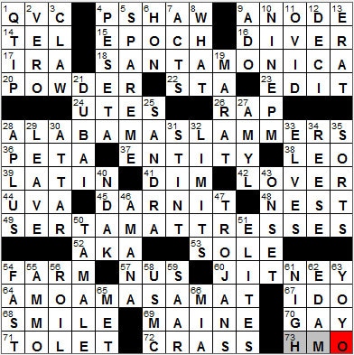 0214-12: New York Times Crossword Answers 14 Feb 12, Tuesday
