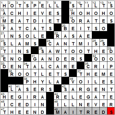 0309-12: New York Times Crossword Answers 9 Mar 12, Friday