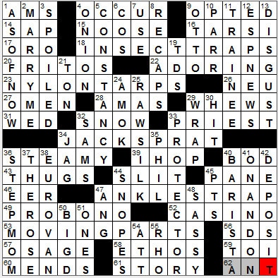 0403-12: New York Times Crossword Answers 3 Apr 12, Tuesday