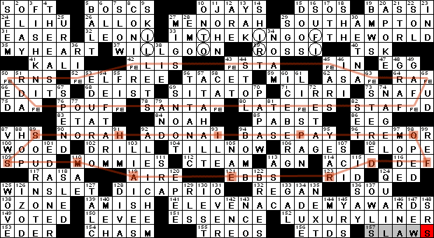 0415-12: New York Times Crossword Answers 15 Apr 12, Sunday