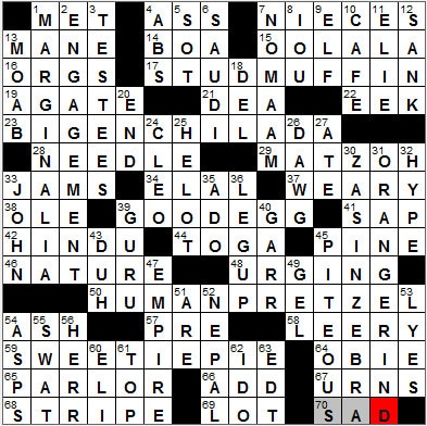 0416-12: New York Times Crossword Answers 16 Apr 12, Monday